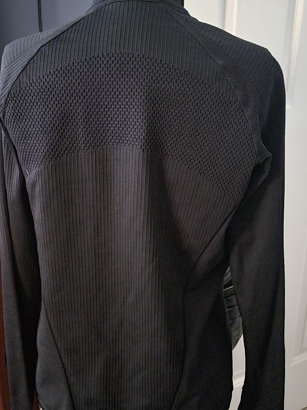 Athleta Black Quilted Hybrid Utility Jacket - Picture 3 of 5
